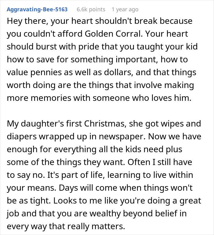 Single Dad Struggles To Make Ends Meet, 7 Y.O. Saves Up And Takes Them Both To Golden Corral Single Dad Struggles To Make Ends Meet, 7 Y.O. Saves Up And Takes Them Both To Golden Corral