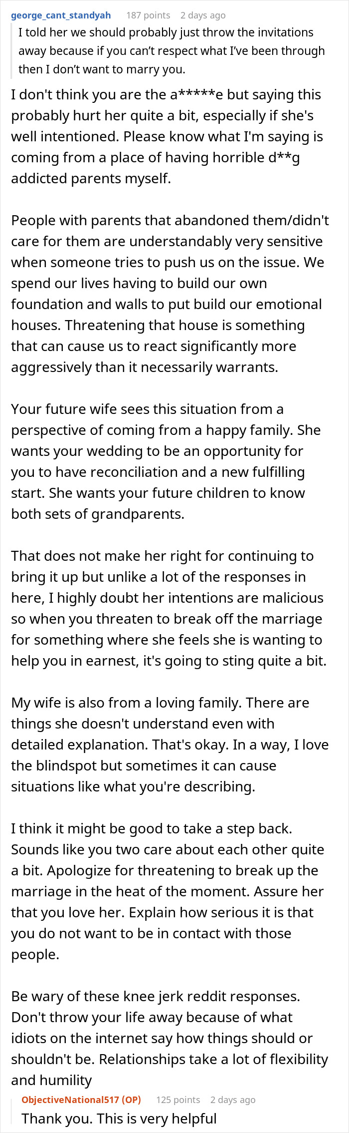 Man Is Livid After Fiancée Insists On Inviting His Toxic Parents, Threatens To Cancel Wedding Man Is Livid After Fiancée Insists On Inviting His Toxic Parents, Threatens To Cancel Wedding