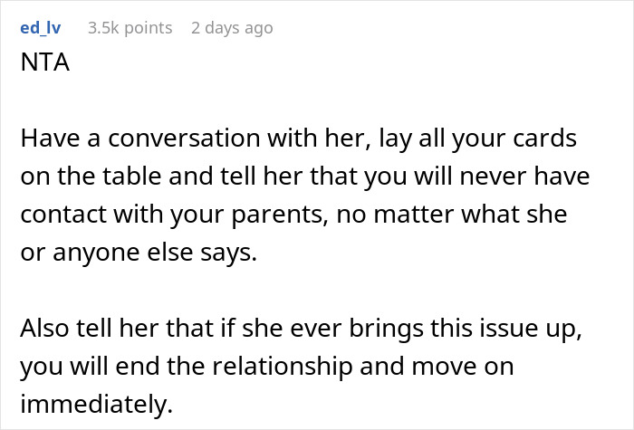 Man Is Livid After Fiancée Insists On Inviting His Toxic Parents, Threatens To Cancel Wedding Man Is Livid After Fiancée Insists On Inviting His Toxic Parents, Threatens To Cancel Wedding