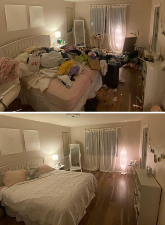 40 Side-By-Side Pics Of “Depression Rooms” Being Tackled 40 Side-By-Side Pics Of “Depression Rooms” Being Tackled