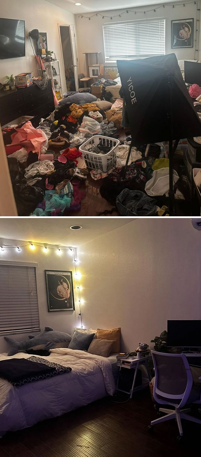 40 Side-By-Side Pics Of “Depression Rooms” Being Tackled 40 Side-By-Side Pics Of “Depression Rooms” Being Tackled