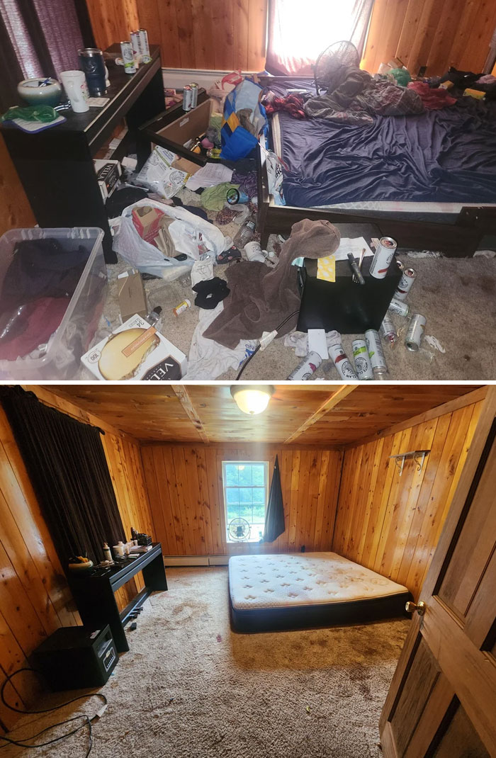40 Side-By-Side Pics Of “Depression Rooms” Being Tackled 40 Side-By-Side Pics Of “Depression Rooms” Being Tackled