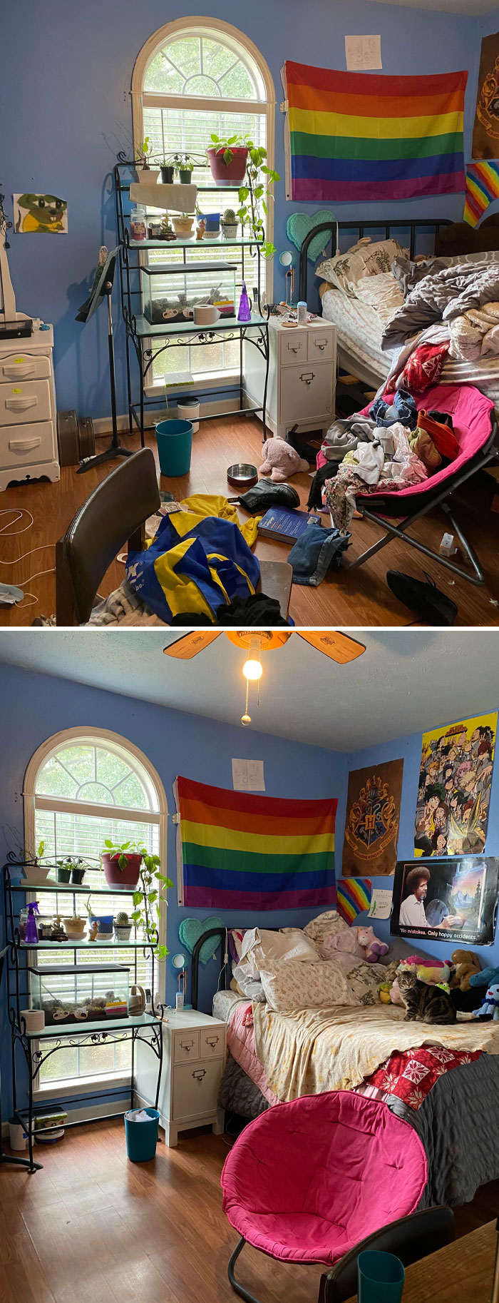 40 Side-By-Side Pics Of “Depression Rooms” Being Tackled 40 Side-By-Side Pics Of “Depression Rooms” Being Tackled