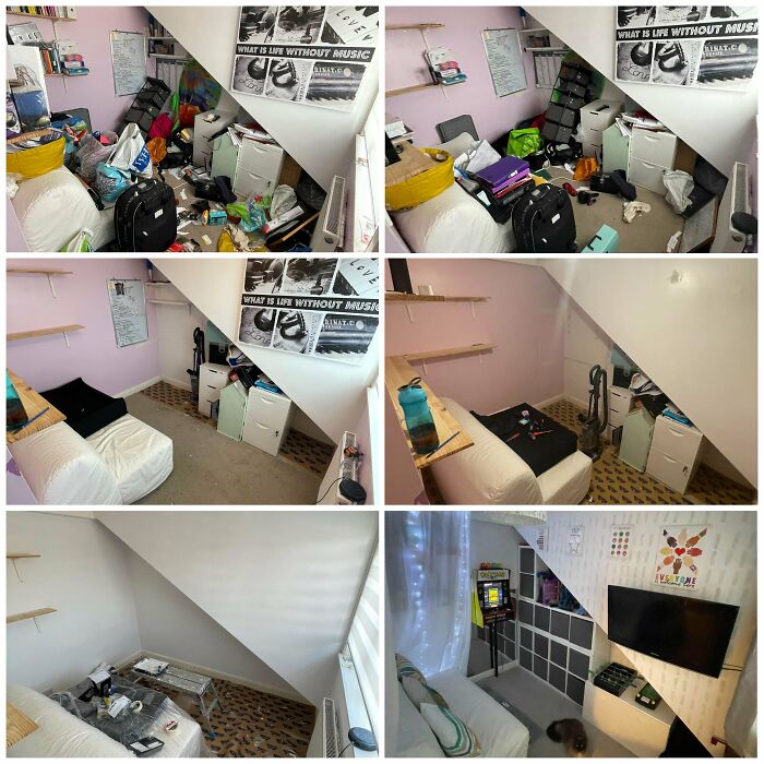 40 Side-By-Side Pics Of “Depression Rooms” Being Tackled 40 Side-By-Side Pics Of “Depression Rooms” Being Tackled