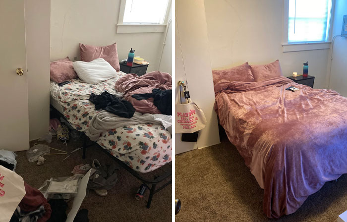 40 Side-By-Side Pics Of “Depression Rooms” Being Tackled 40 Side-By-Side Pics Of “Depression Rooms” Being Tackled