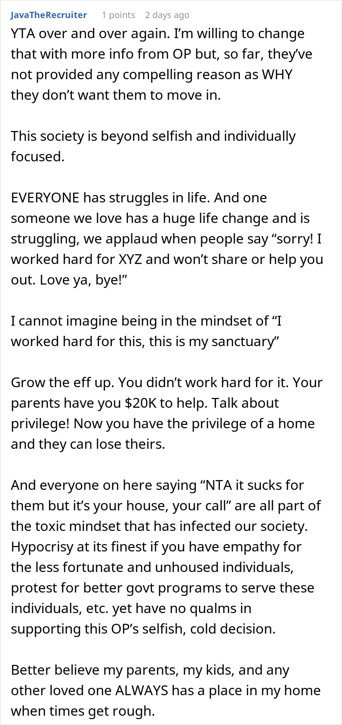 Son Refuses To Let Parents Move In, They’re Furious: “Family Should Support Each Other” Son Refuses To Let Parents Move In, They’re Furious: “Family Should Support Each Other”