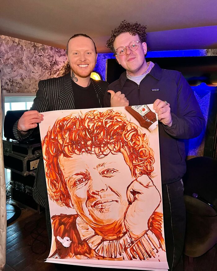 Artist Paints Iconic Celebrities With Unlikely Materials Like Coffee And Lipstick (55 Pics)