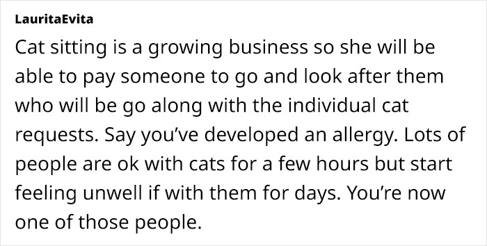 Woman Assumes Sis Will Look After Her 4 Cats While She’s On Holiday, But She Doesn’t Want To Woman Assumes Sis Will Look After Her 4 Cats While She’s On Holiday, But She Doesn’t Want To