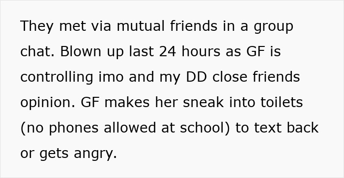“I’m Now Worst Mum On The Planet”: Mom Stops 14YO From Talking To Controlling GF, Teen Gets Mad “I’m Now Worst Mum On The Planet”: Mom Stops 14YO From Talking To Controlling GF, Teen Gets Mad
