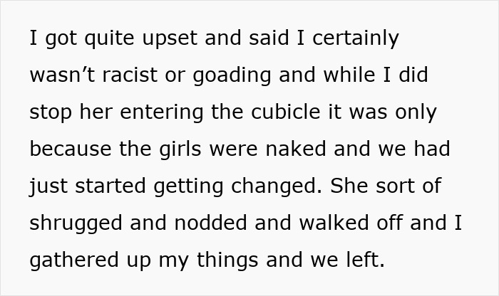 Creepy Lady Tries Entering Changing Room With Mom And Girls, Calls Mom Racist For Stopping Her Creepy Lady Tries Entering Changing Room With Mom And Girls, Calls Mom Racist For Stopping Her