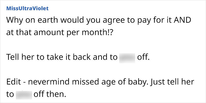 Mom’s ‘Generosity’ Comes With A Monthly Price Tag, New Mom’s Pushed To Pay Up Mom’s ‘Generosity’ Comes With A Monthly Price Tag, New Mom’s Pushed To Pay Up