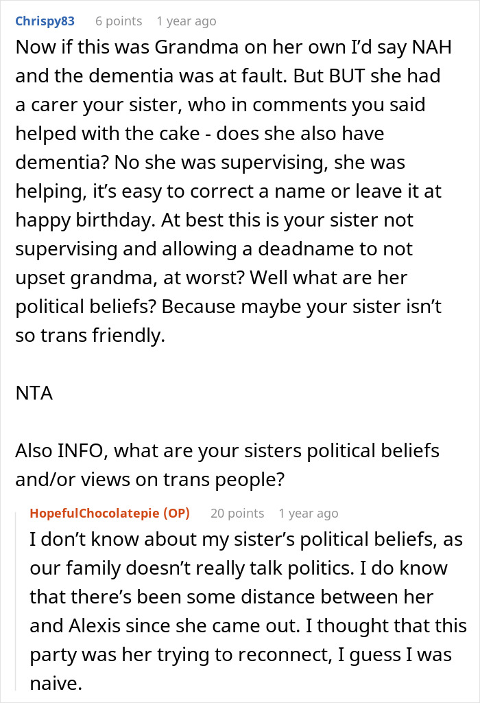 Dad Asks If He&rsquo;s The [Jerk] For Leaving His Kid&rsquo;s B-Day Party Because Cake Had Her Deadname On It