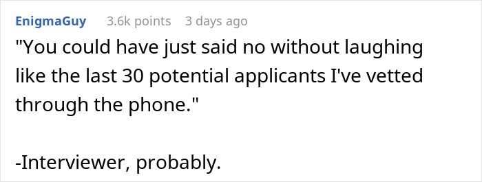 Applicant Has Zero Tolerance For Ridiculous Job Offer, Ends Call After Hearing “Benefits” Applicant Has Zero Tolerance For Ridiculous Job Offer, Ends Call After Hearing “Benefits”