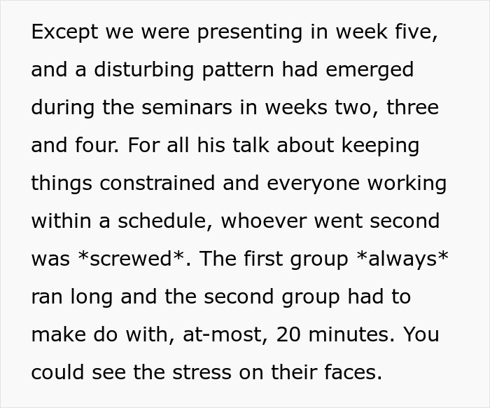 Students Turn Professor’s Strict Scheduling Rules Against Him In Perfectly Timed Move