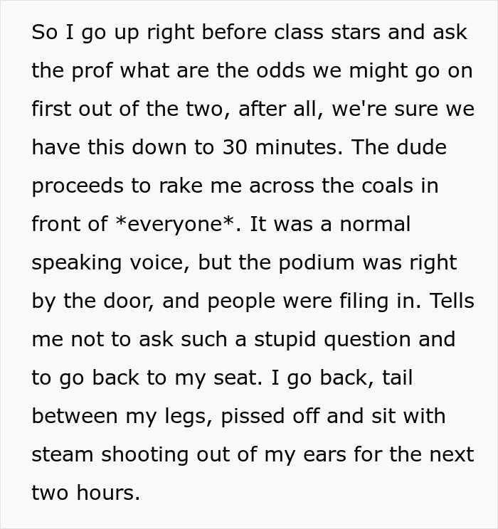 Students Turn Professor’s Strict Scheduling Rules Against Him In Perfectly Timed Move