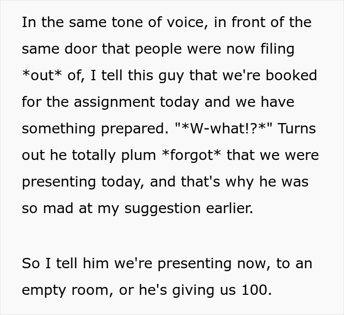 Students Turn Professor’s Strict Scheduling Rules Against Him In Perfectly Timed Move