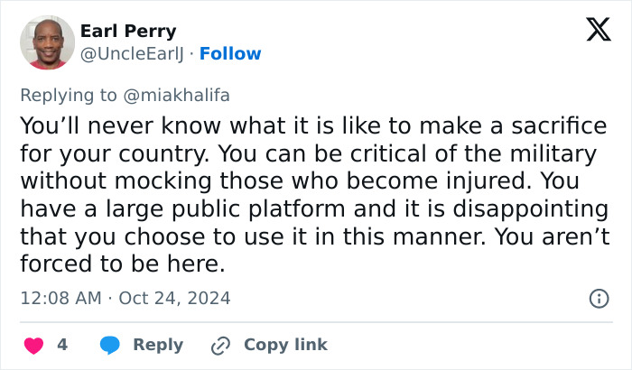 Mia Khalifa Mocks U.S. Soldiers And Wishes They Get PTSD In Controversial New Video, Sparks Fury Mia Khalifa Mocks U.S. Soldiers And Wishes They Get PTSD In Controversial New Video, Sparks Fury