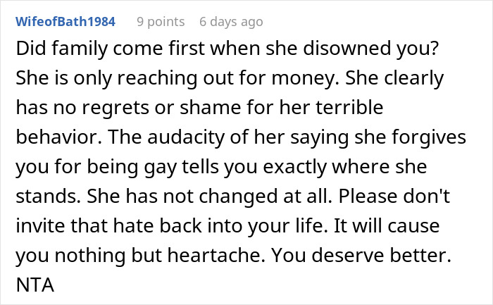 Mom Disowns Son After He Marries A Man, Now Wants His Inheritance Mom Disowns Son After He Marries A Man, Now Wants His Inheritance