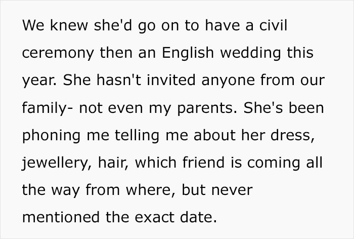 Family Throws Cultural Wedding For Sis But Get Excluded From Her “British” Wedding, Wonder Why Family Throws Cultural Wedding For Sis But Get Excluded From Her “British” Wedding, Wonder Why