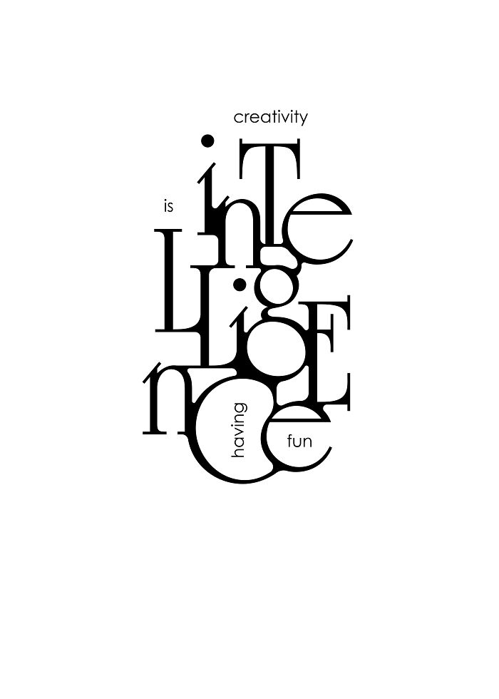 My Inspirational Quotes As Typography Puzzles (13 Pics)