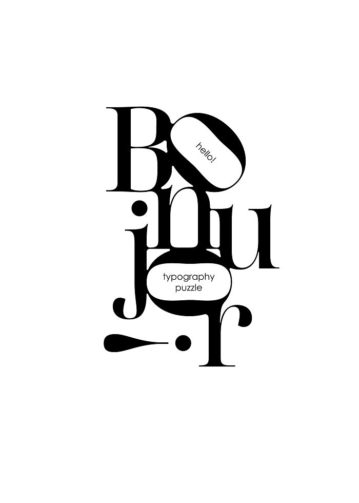 My Inspirational Quotes As Typography Puzzles (13 Pics)