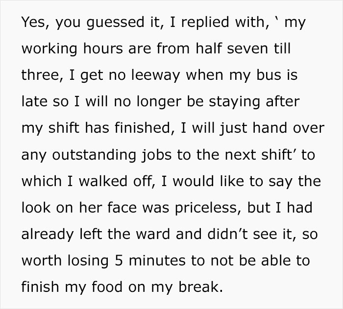 Woman Reminds Coworker Of Their Work Hours, Is Shocked When They Use It Against Her Woman Reminds Coworker Of Their Work Hours, Is Shocked When They Use It Against Her