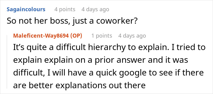 Woman Reminds Coworker Of Their Work Hours, Is Shocked When They Use It Against Her Woman Reminds Coworker Of Their Work Hours, Is Shocked When They Use It Against Her
