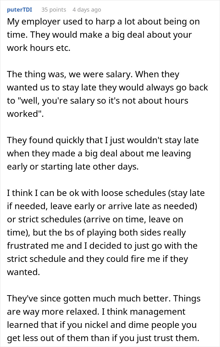 Woman Reminds Coworker Of Their Work Hours, Is Shocked When They Use It Against Her Woman Reminds Coworker Of Their Work Hours, Is Shocked When They Use It Against Her