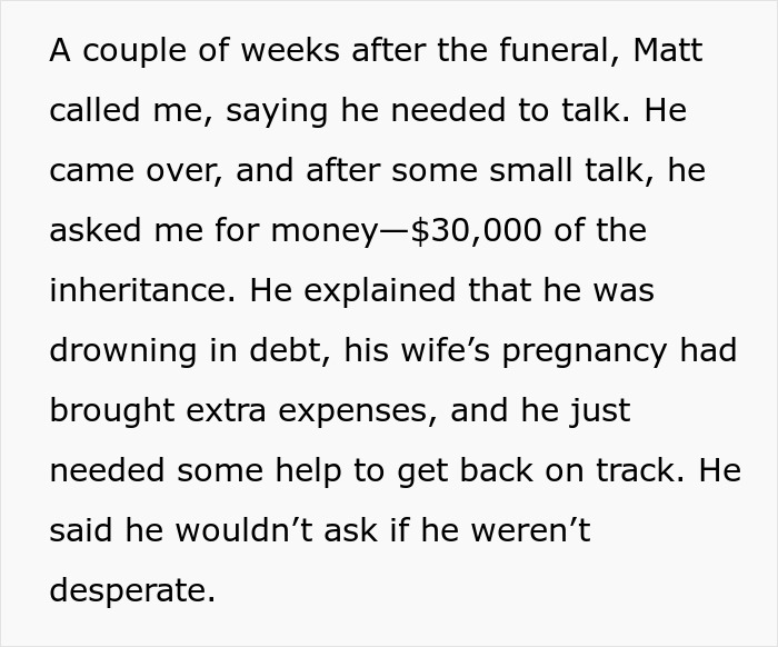 “I Feel Like The Bad Guy”: Man Refuses To Give Up On His Dream When Brother Asks For $30k “I Feel Like The Bad Guy”: Man Refuses To Give Up On His Dream When Brother Asks For $30k