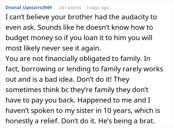 “I Feel Like The Bad Guy”: Man Refuses To Give Up On His Dream When Brother Asks For $30k