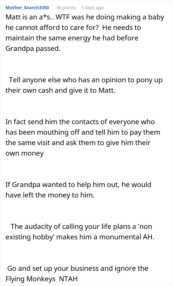 “I Feel Like The Bad Guy”: Man Refuses To Give Up On His Dream When Brother Asks For $30k “I Feel Like The Bad Guy”: Man Refuses To Give Up On His Dream When Brother Asks For $30k