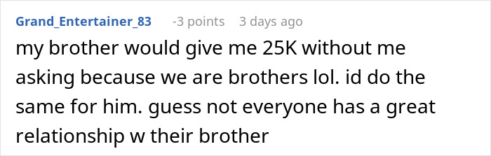 “I Feel Like The Bad Guy”: Man Refuses To Give Up On His Dream When Brother Asks For $30k