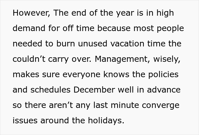 “Can’t Carry Over 1 PTO Day? See You In February”: Person Maliciously Complies “Can’t Carry Over 1 PTO Day? See You In February”: Person Maliciously Complies