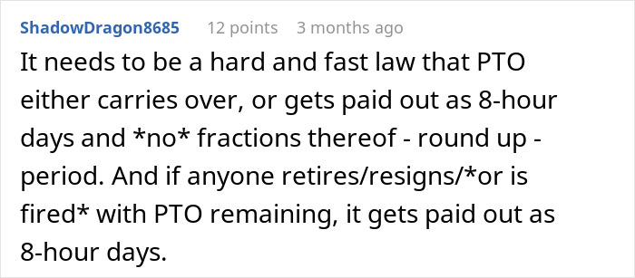 “Can’t Carry Over 1 PTO Day? See You In February”: Person Maliciously Complies “Can’t Carry Over 1 PTO Day? See You In February”: Person Maliciously Complies