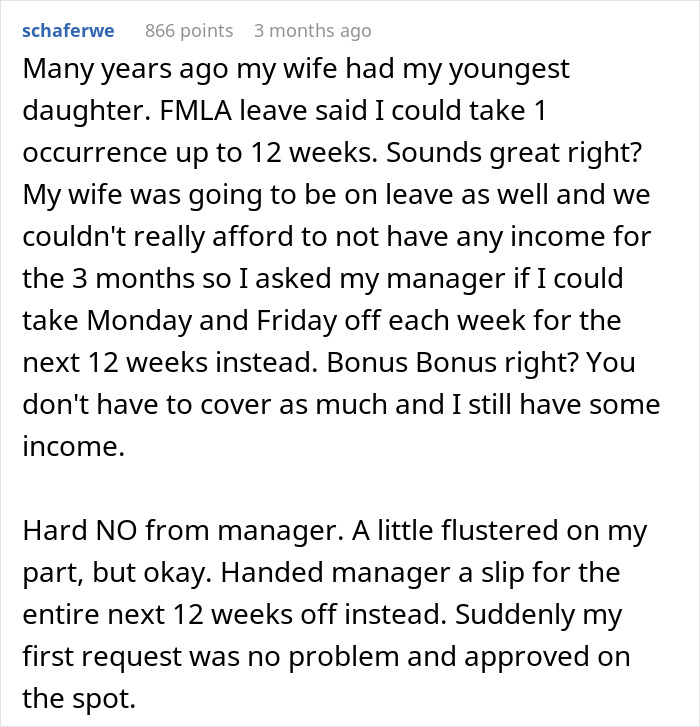 “Can’t Carry Over 1 PTO Day? See You In February”: Person Maliciously Complies “Can’t Carry Over 1 PTO Day? See You In February”: Person Maliciously Complies