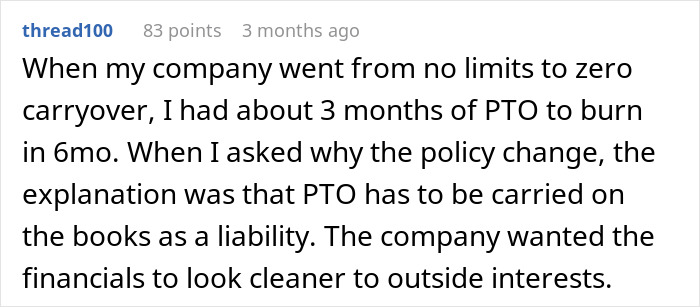 “Can’t Carry Over 1 PTO Day? See You In February”: Person Maliciously Complies “Can’t Carry Over 1 PTO Day? See You In February”: Person Maliciously Complies