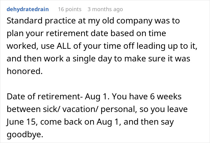 “Can’t Carry Over 1 PTO Day? See You In February”: Person Maliciously Complies “Can’t Carry Over 1 PTO Day? See You In February”: Person Maliciously Complies
