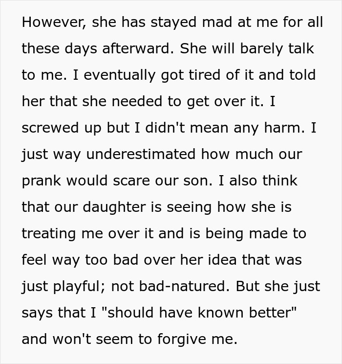 People Tear This Dad Apart Online After He Seeks Support Because Wife Won&rsquo;t Forgive His Prank