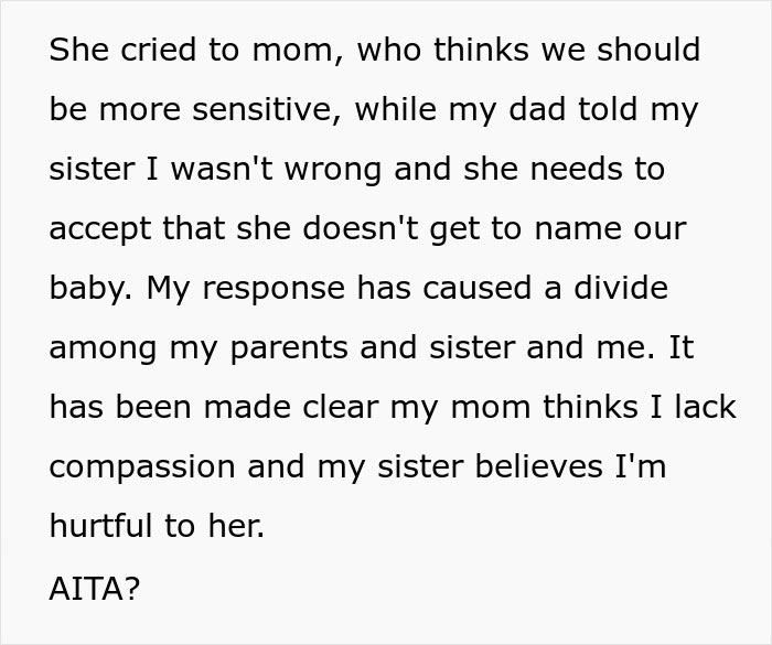 Woman Wants To Name Brother’s Baby, Cries After Getting A Reality Check Woman Wants To Name Brother’s Baby, Cries After Getting A Reality Check