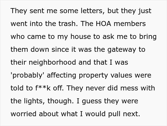 HOA Tries To Boss Around Man Who Doesn’t Belong To It, Regrets It When He Ruins Their View HOA Tries To Boss Around Man Who Doesn’t Belong To It, Regrets It When He Ruins Their View