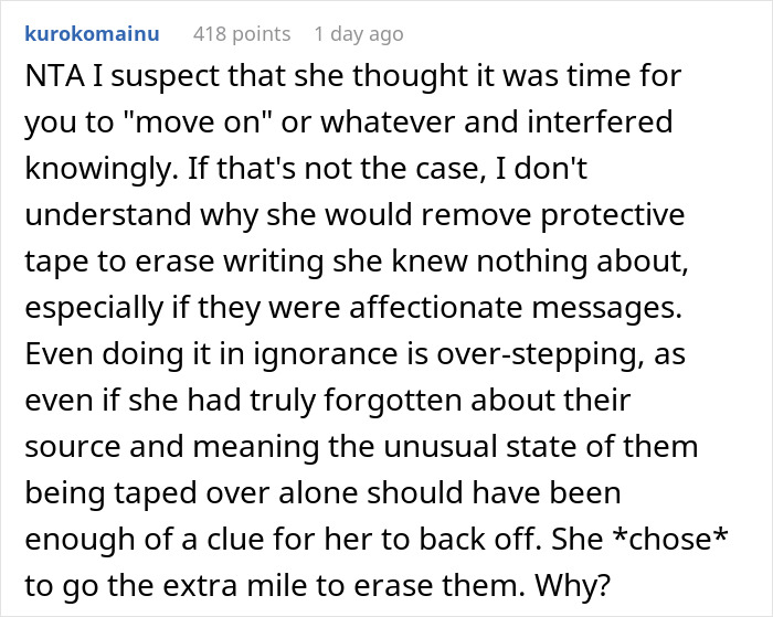 Woman Heartbroken After Babysitter Wipes Taped-Over Notes That Her Late Husband Left 3 Years Ago Woman Heartbroken After Babysitter Wipes Taped-Over Notes That Her Late Husband Left 3 Years Ago