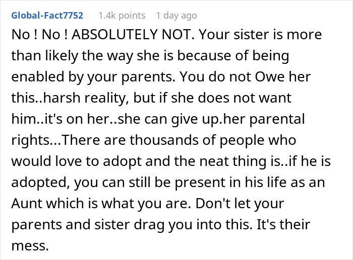 &ldquo;[Am I The Jerk] For Telling My Sister I Won&rsquo;t Raise Her Child After She Abandoned Him?&rdquo;