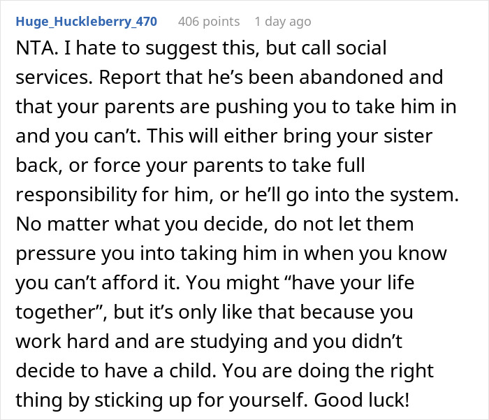 &ldquo;[Am I The Jerk] For Telling My Sister I Won&rsquo;t Raise Her Child After She Abandoned Him?&rdquo;