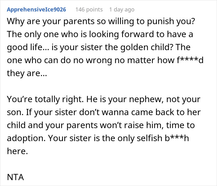 &ldquo;[Am I The Jerk] For Telling My Sister I Won&rsquo;t Raise Her Child After She Abandoned Him?&rdquo;