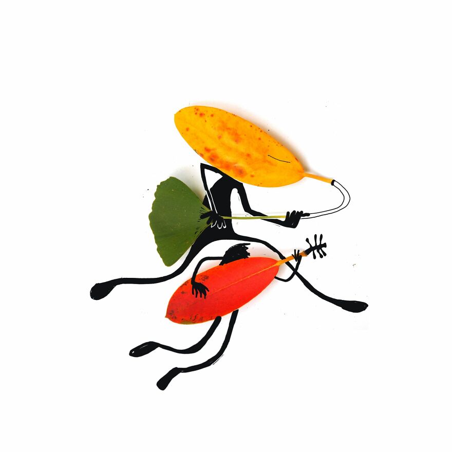 I Transform Autumn Leaves Into Illustrations (19 New Pics) I Transform Autumn Leaves Into Illustrations (19 New Pics)