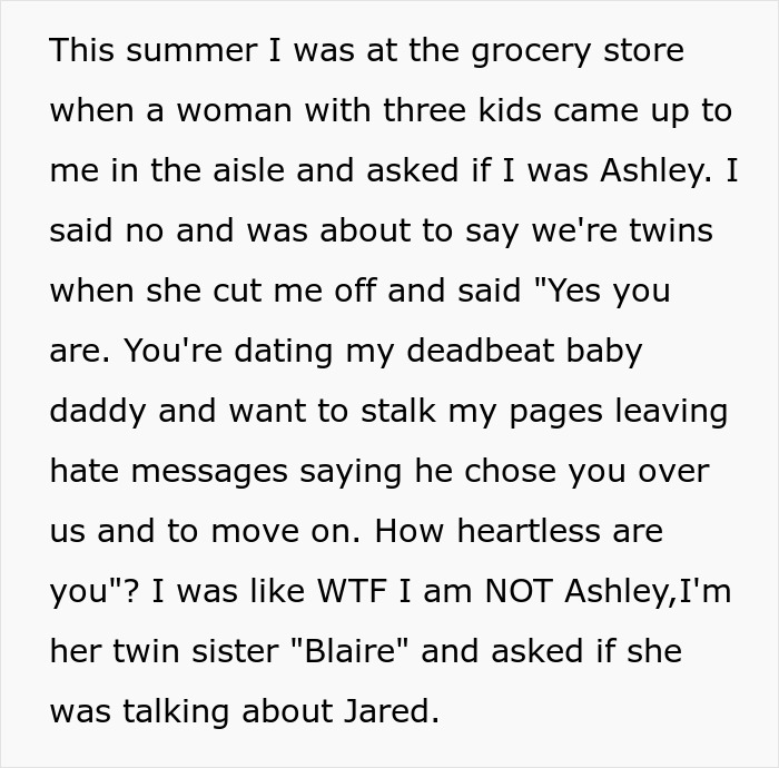 Woman Dates Guy Who Abandoned 3 Kids, Gets Pregnant With Him, Twin Sis Says He’s A Deadbeat Dad Woman Dates Guy Who Abandoned 3 Kids, Gets Pregnant With Him, Twin Sis Says He’s A Deadbeat Dad