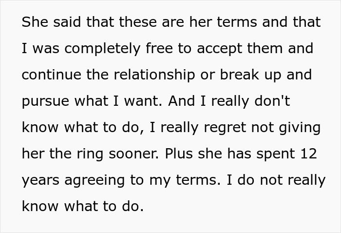12 Years Down The Drain: Guy Finally Decides To Propose When He’s Ready, GF Says ‘No’ 12 Years Down The Drain: Guy Finally Decides To Propose When He’s Ready, GF Says ‘No’