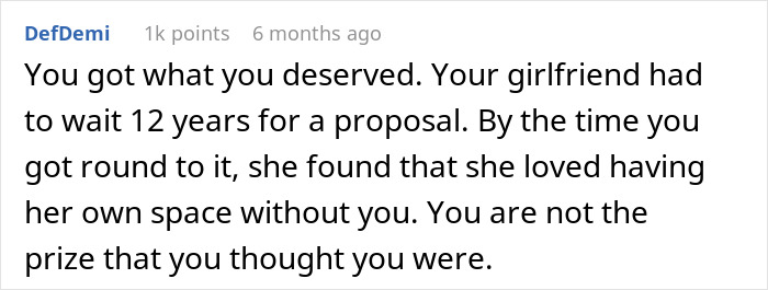 12 Years Down The Drain: Guy Finally Decides To Propose When He’s Ready, GF Says ‘No’ 12 Years Down The Drain: Guy Finally Decides To Propose When He’s Ready, GF Says ‘No’