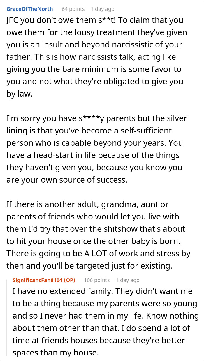 Parents Who Neglected Firstborn Her Whole Life Demand She Babysit Their “Precious” New Baby Parents Who Neglected Firstborn Her Whole Life Demand She Babysit Their “Precious” New Baby