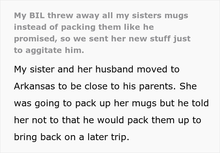 Man Promises To Pack Up Wife’s Mug Collection But Throws It Away Instead, Family Takes Revenge Man Promises To Pack Up Wife’s Mug Collection But Throws It Away Instead, Family Takes Revenge